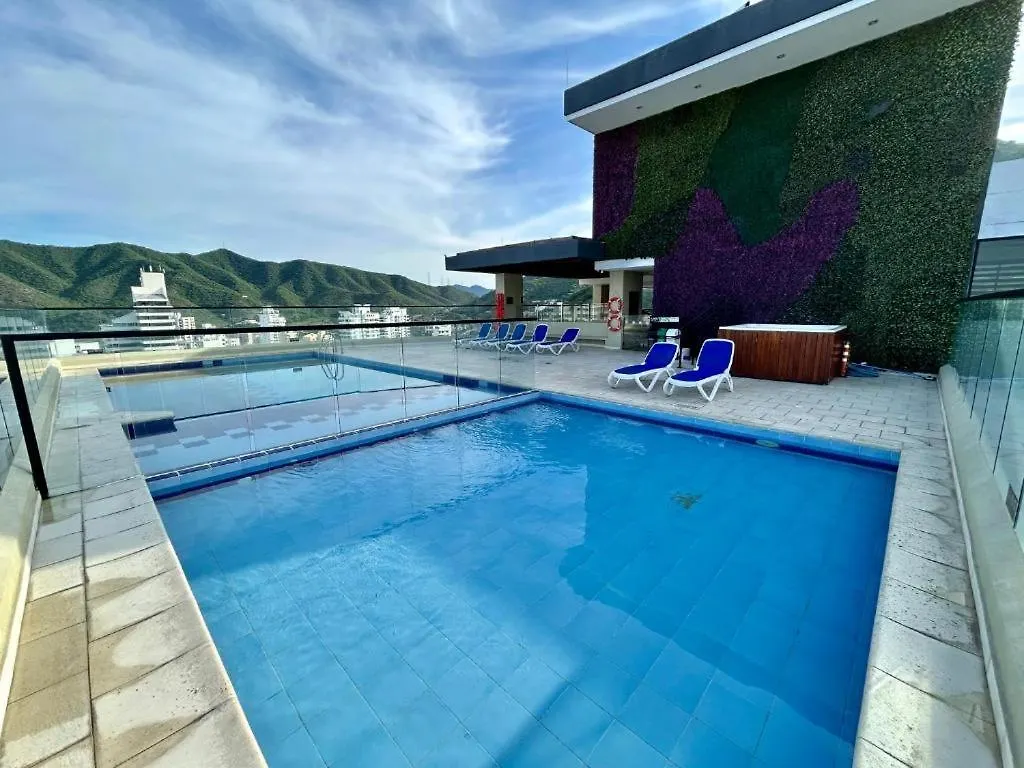 Apartment Para Parejas Elite - Playa Rodadero Nuevo Apto De Lujo Smart Gaira